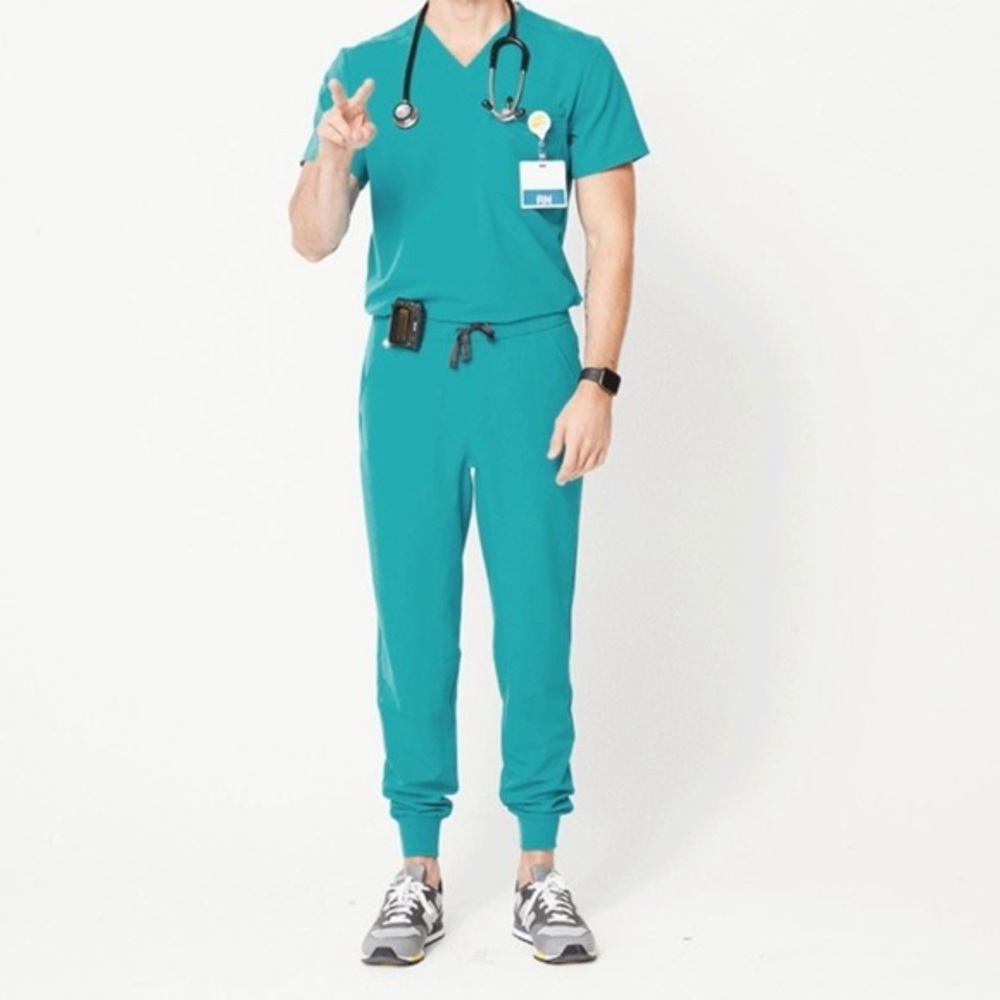 EUC FIGS Teal Tansen scrub pants